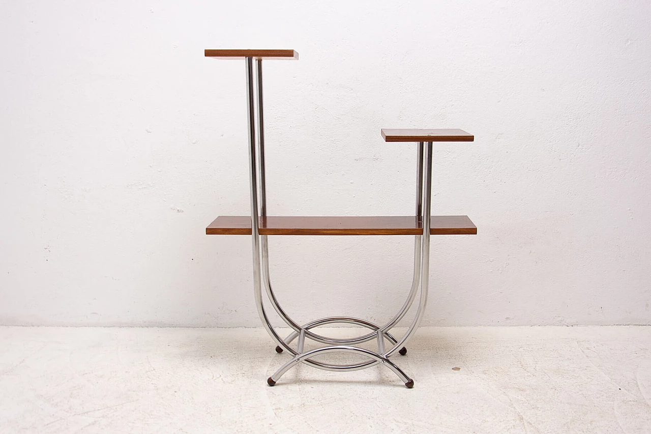 Portafiori tubolare in acciaio Bauhaus, anni '30 13