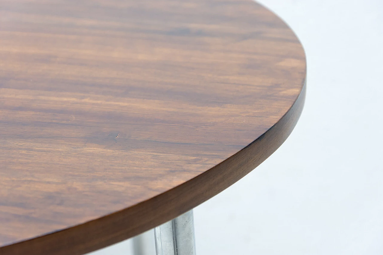 4 Chairs and round bentwood table by Hynek Gottwald, 1930s 14