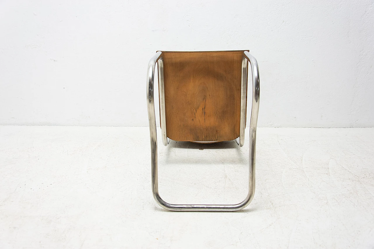 4 Chairs and round bentwood table by Hynek Gottwald, 1930s 30