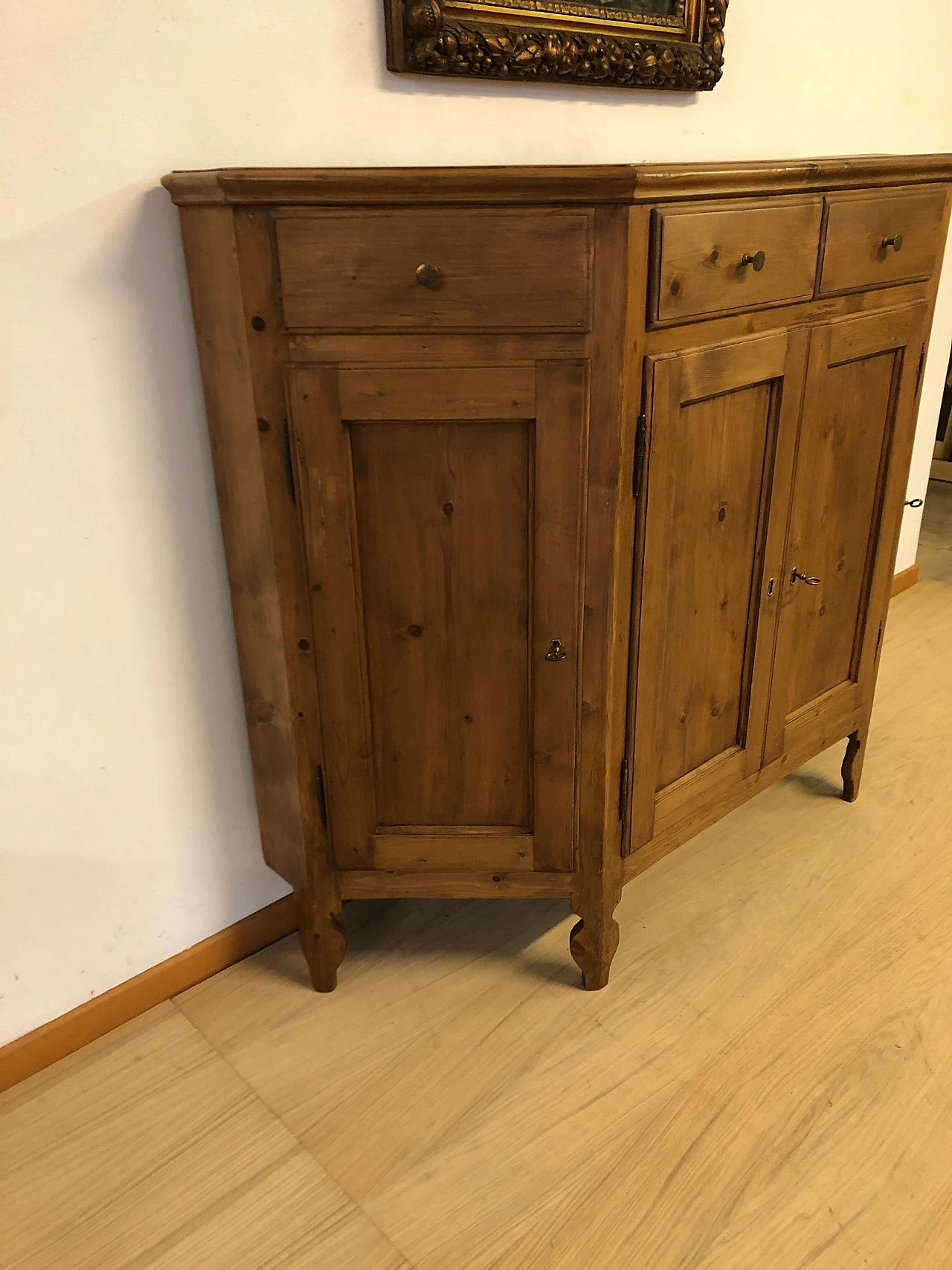 Spruce notched sideboard, late 19th century 4