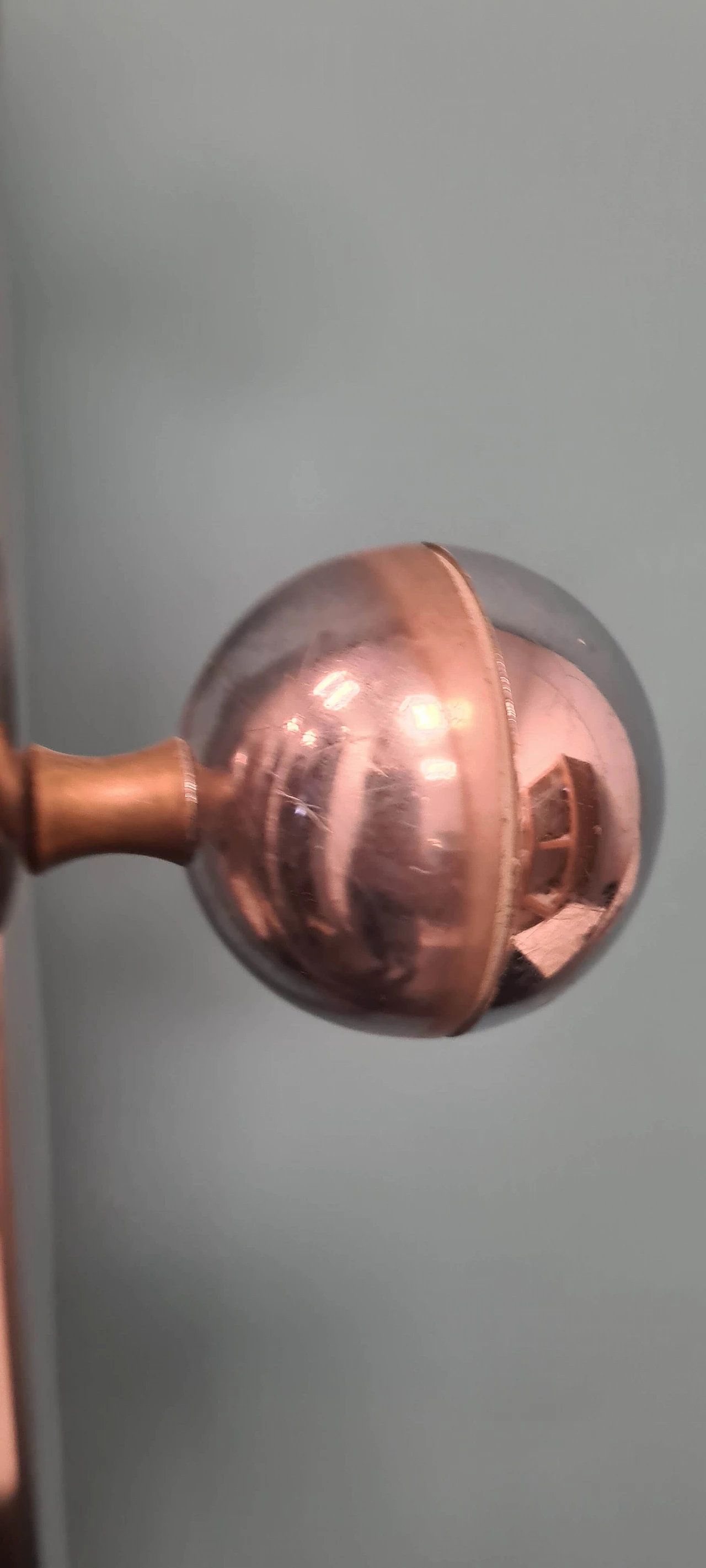 Chromed steel and wood standing coat rack, 1970s 5