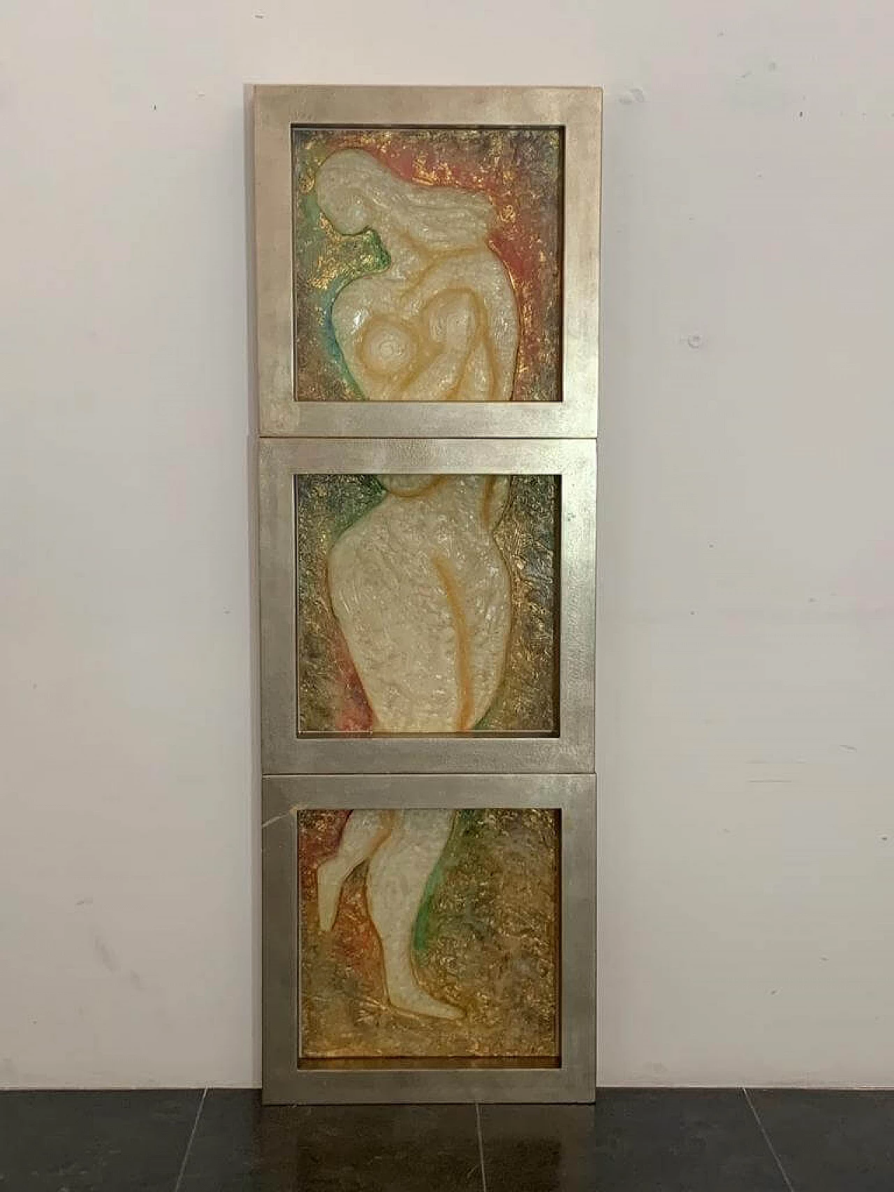 3 Pannelli in resina scolpita di Lam Lee Group, anni '90 1