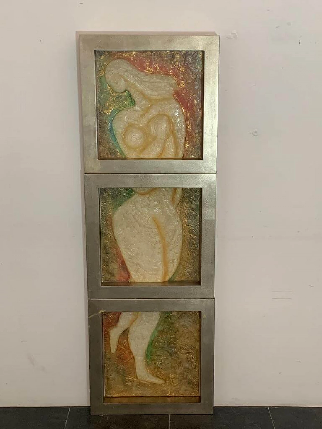 3 Panels in sculpted resin by Lam Lee Group, 1990s 2