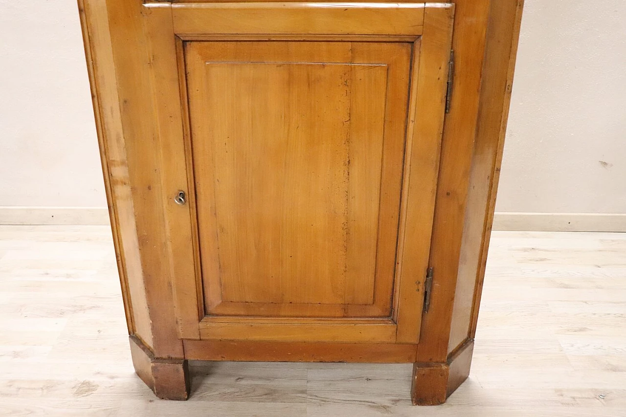 Solid walnut corner cabinet, late 19th century 4