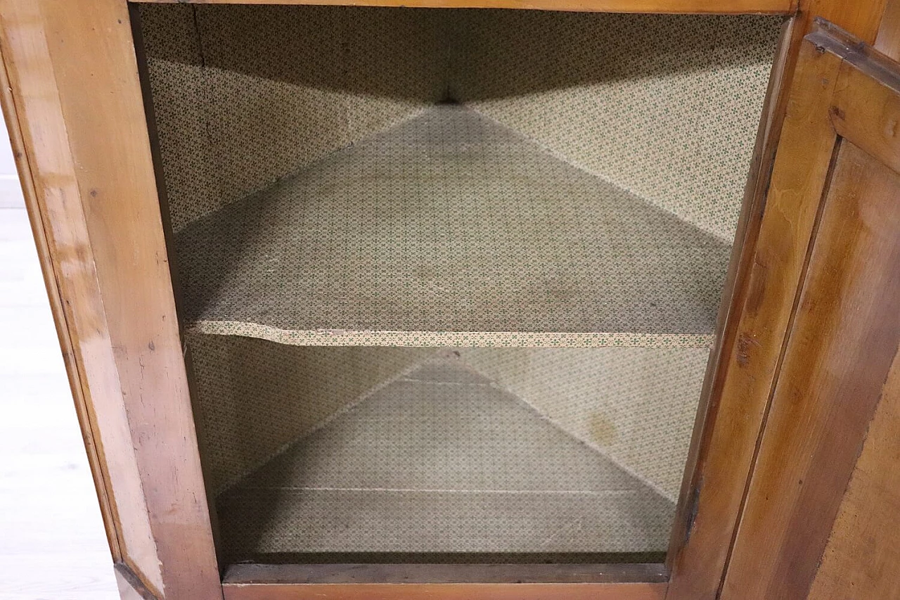 Solid walnut corner cabinet, late 19th century 11