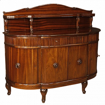 Carved mahogany sideboard with four doors, 1920s
