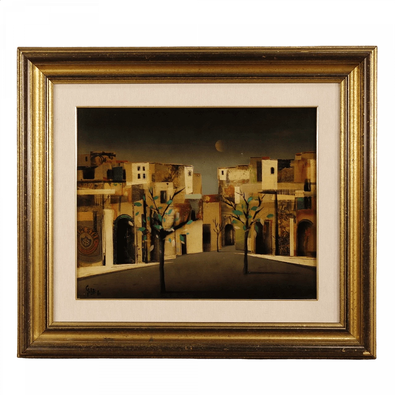 Carlo Maria Giletti, Case, dipinto a tecnica mista su masonite, 1980 16