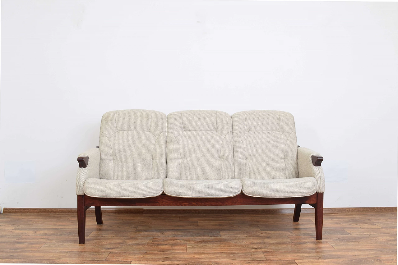 Danish mahogany-stained beech sofa, 1970s 1