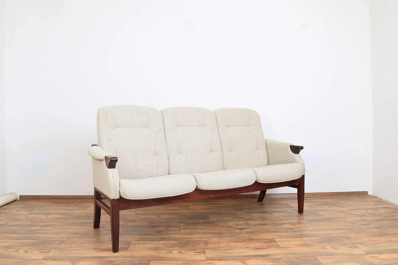 Danish mahogany-stained beech sofa, 1970s 2