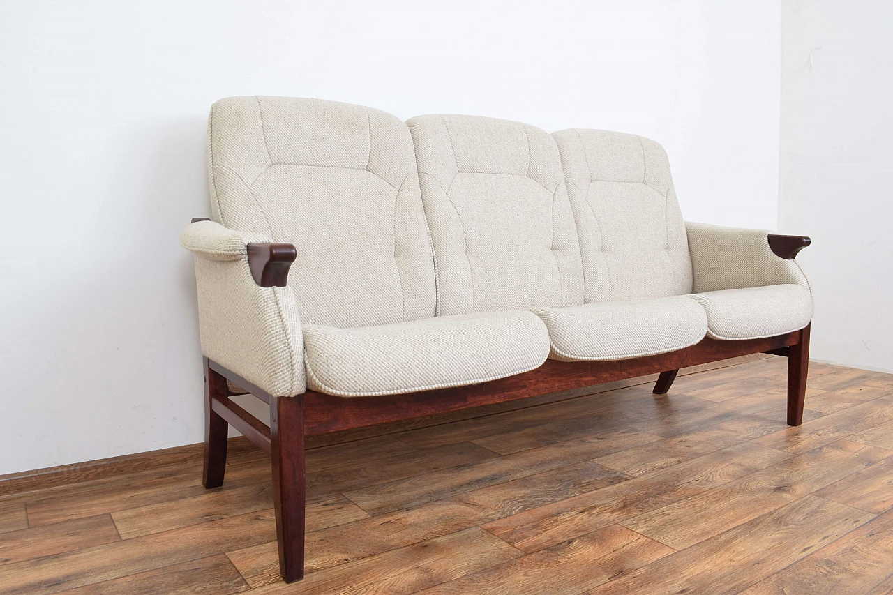 Danish mahogany-stained beech sofa, 1970s 8