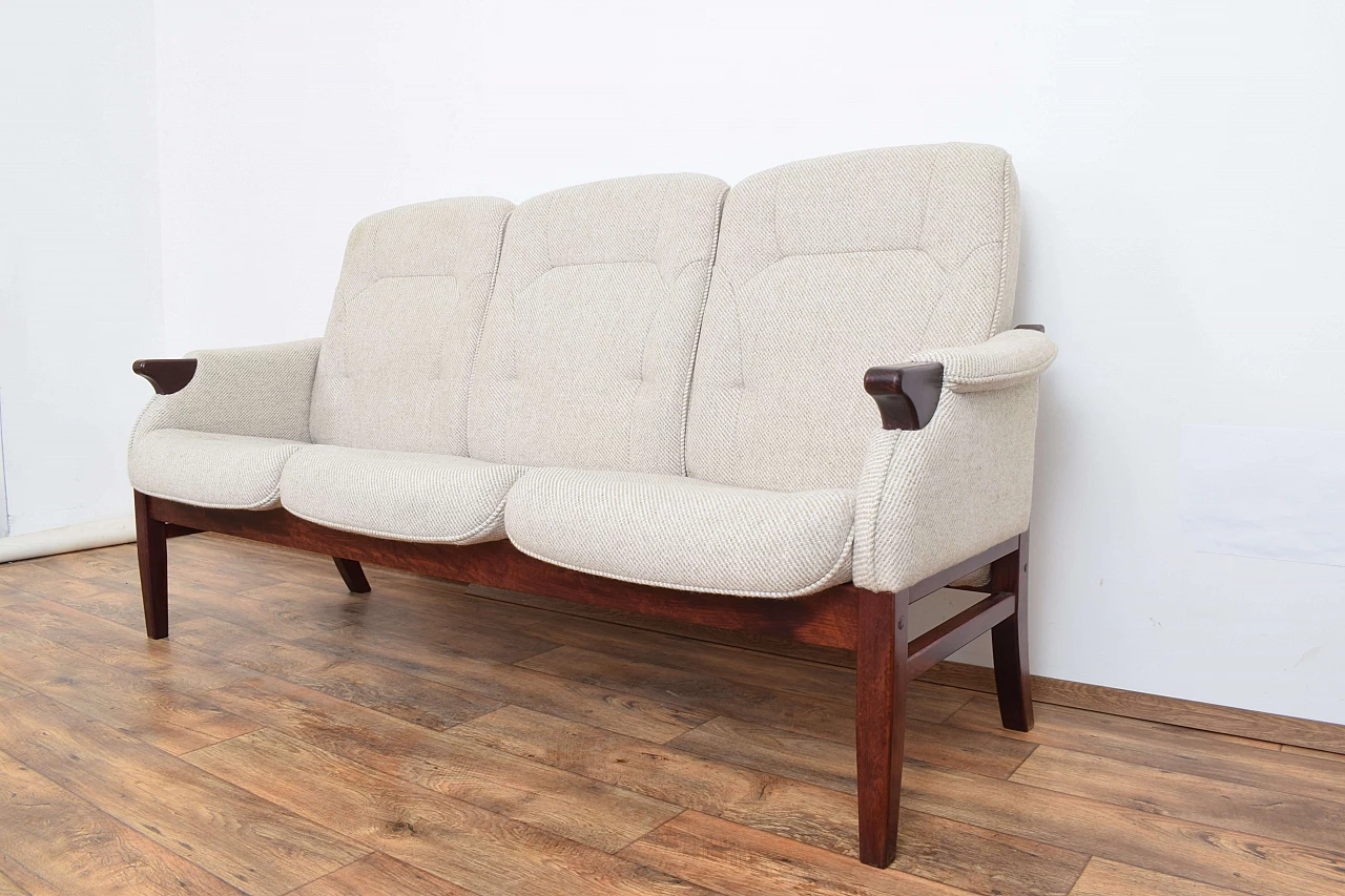 Danish mahogany-stained beech sofa, 1970s 9