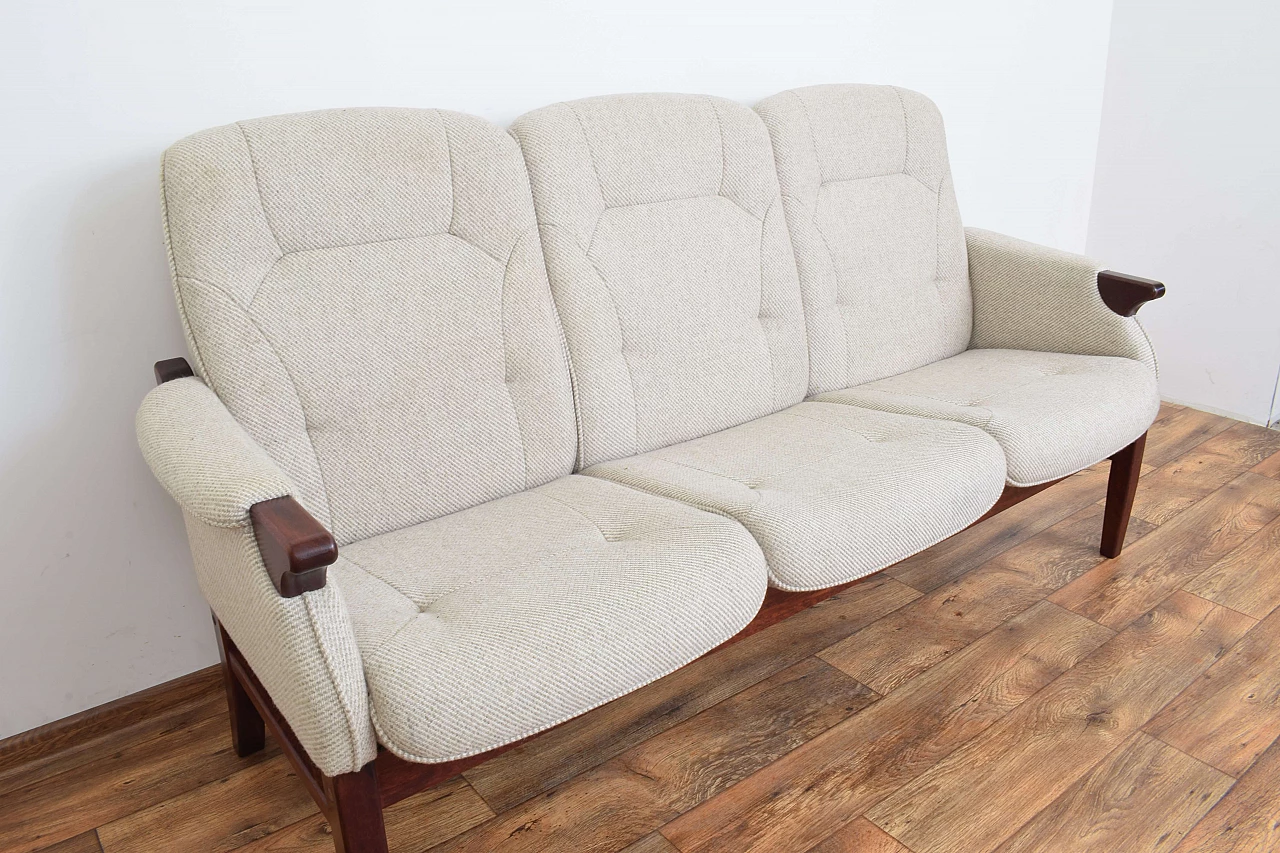 Danish mahogany-stained beech sofa, 1970s 10