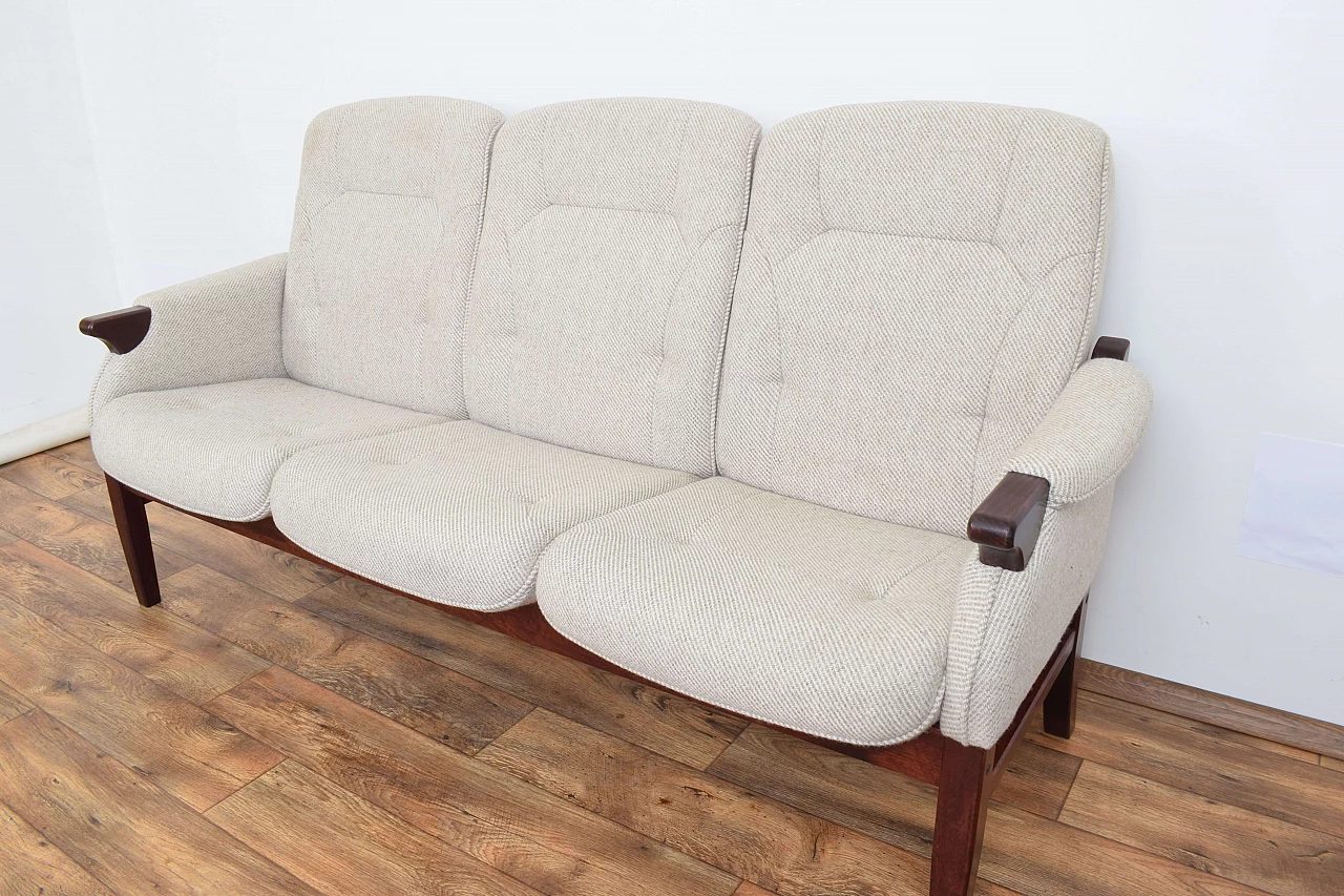Danish mahogany-stained beech sofa, 1970s 11