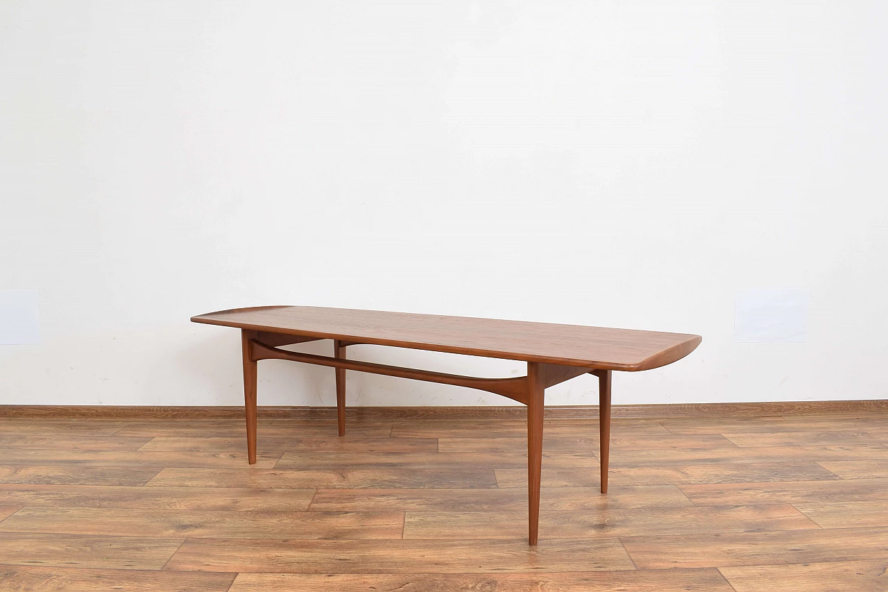 Teak coffee table by Tove Kindt-Larsen for France & Søn, 1960s 3