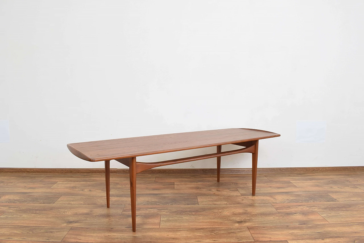 Teak coffee table by Tove Kindt-Larsen for France & Søn, 1960s 4