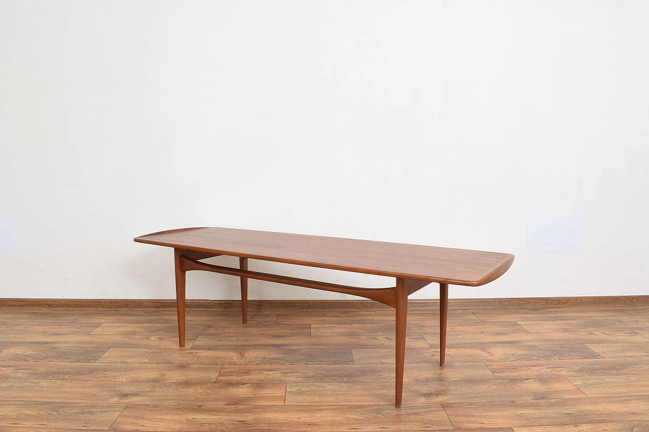 Teak coffee table by Tove Kindt-Larsen for France & Søn, 1960s 5