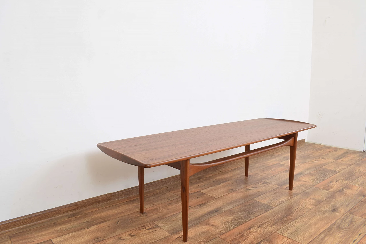 Teak coffee table by Tove Kindt-Larsen for France & Søn, 1960s 7