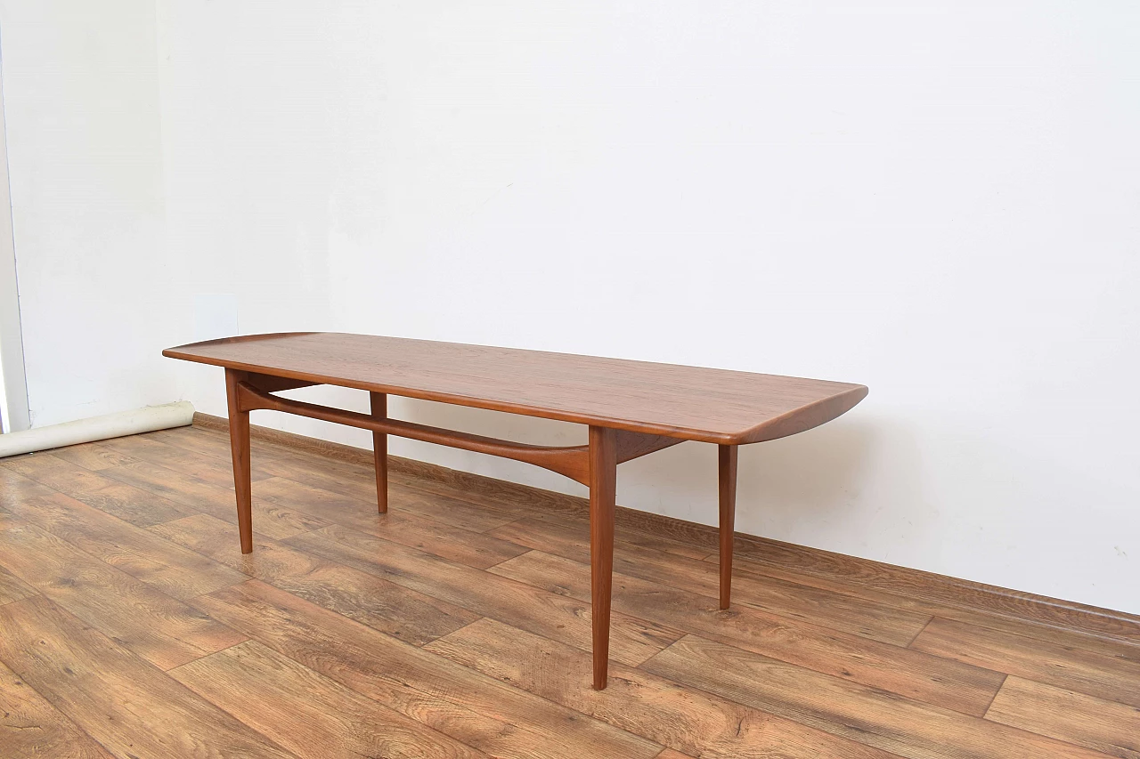 Teak coffee table by Tove Kindt-Larsen for France & Søn, 1960s 8