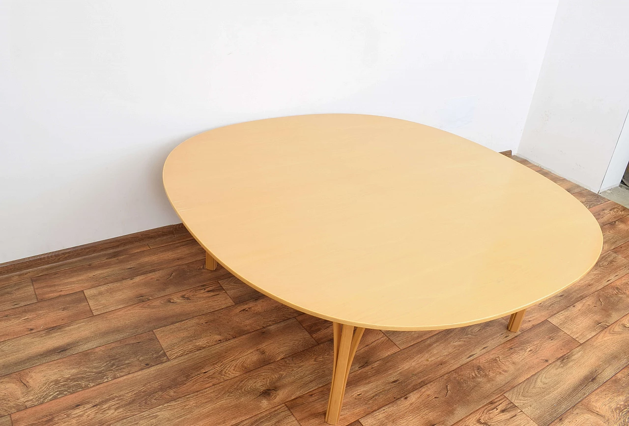 Wood coffee table by Bruno Mathsson for Fritz Hansen, 1980s 8