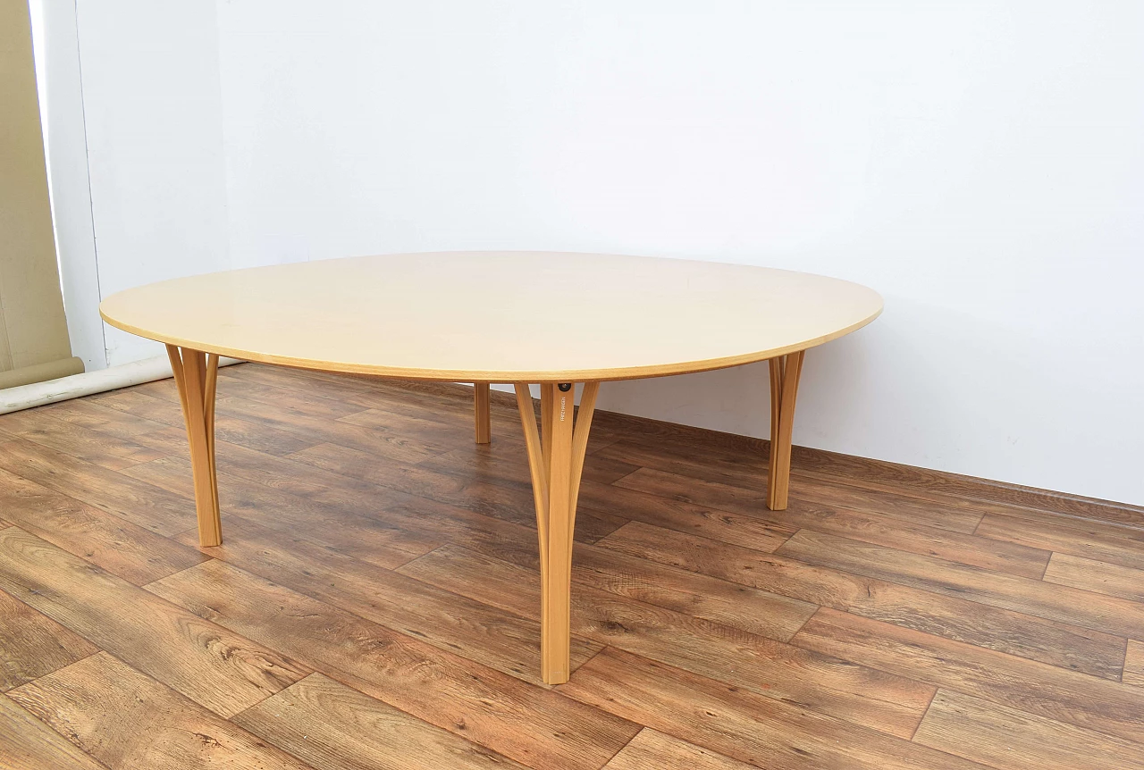 Wood coffee table by Bruno Mathsson for Fritz Hansen, 1980s 10