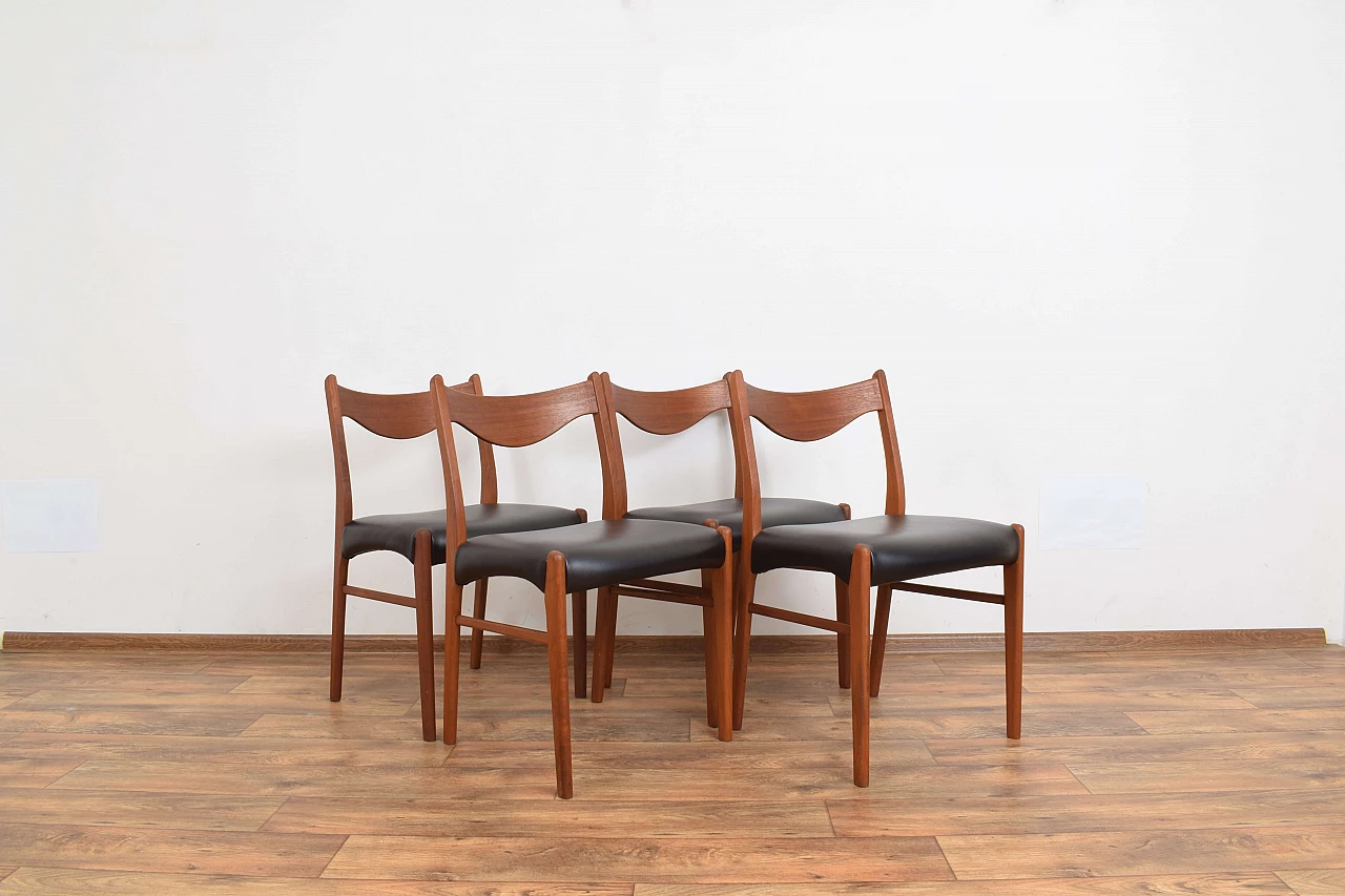 4 Chairs by Arne Wahl Iversen for Glyngøre Stolefabrik, 1960s 1