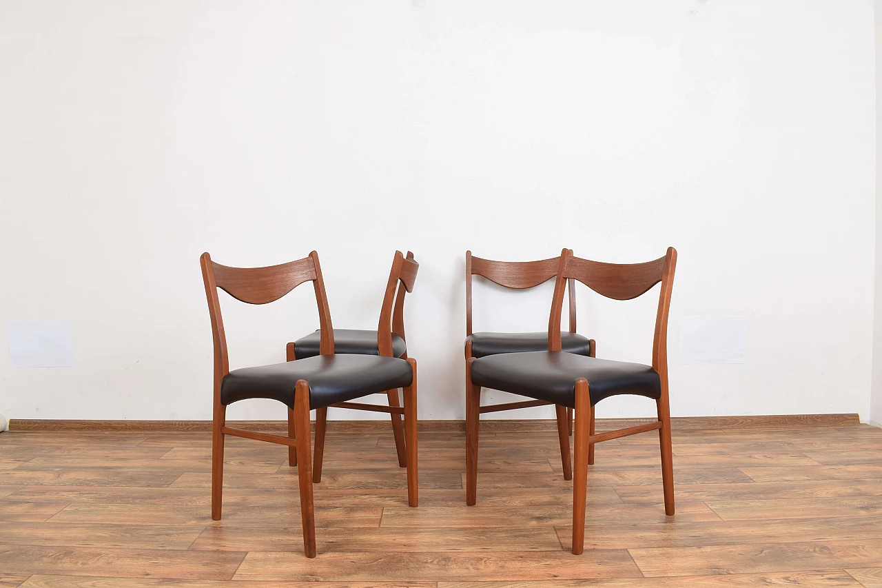 4 Chairs by Arne Wahl Iversen for Glyngøre Stolefabrik, 1960s 2
