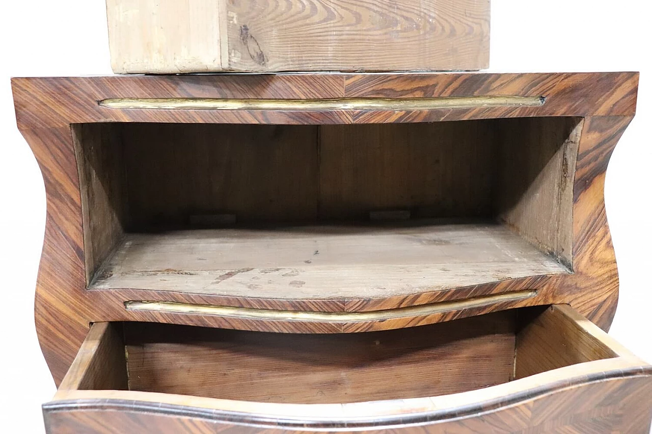 Louis XV style wood dresser with red marble top, early 20th century 14