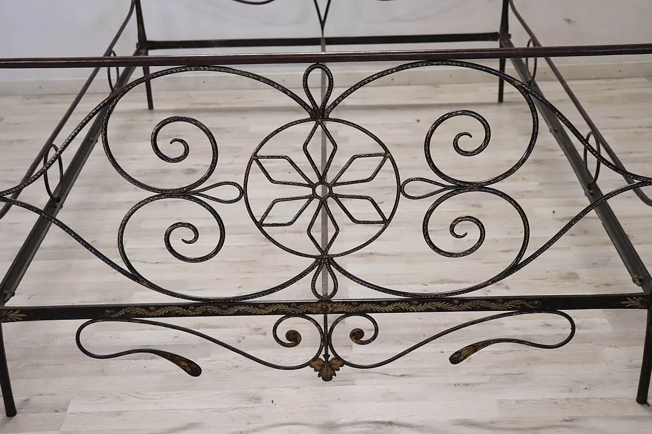 Empire wrought iron bed, early 19th century 2
