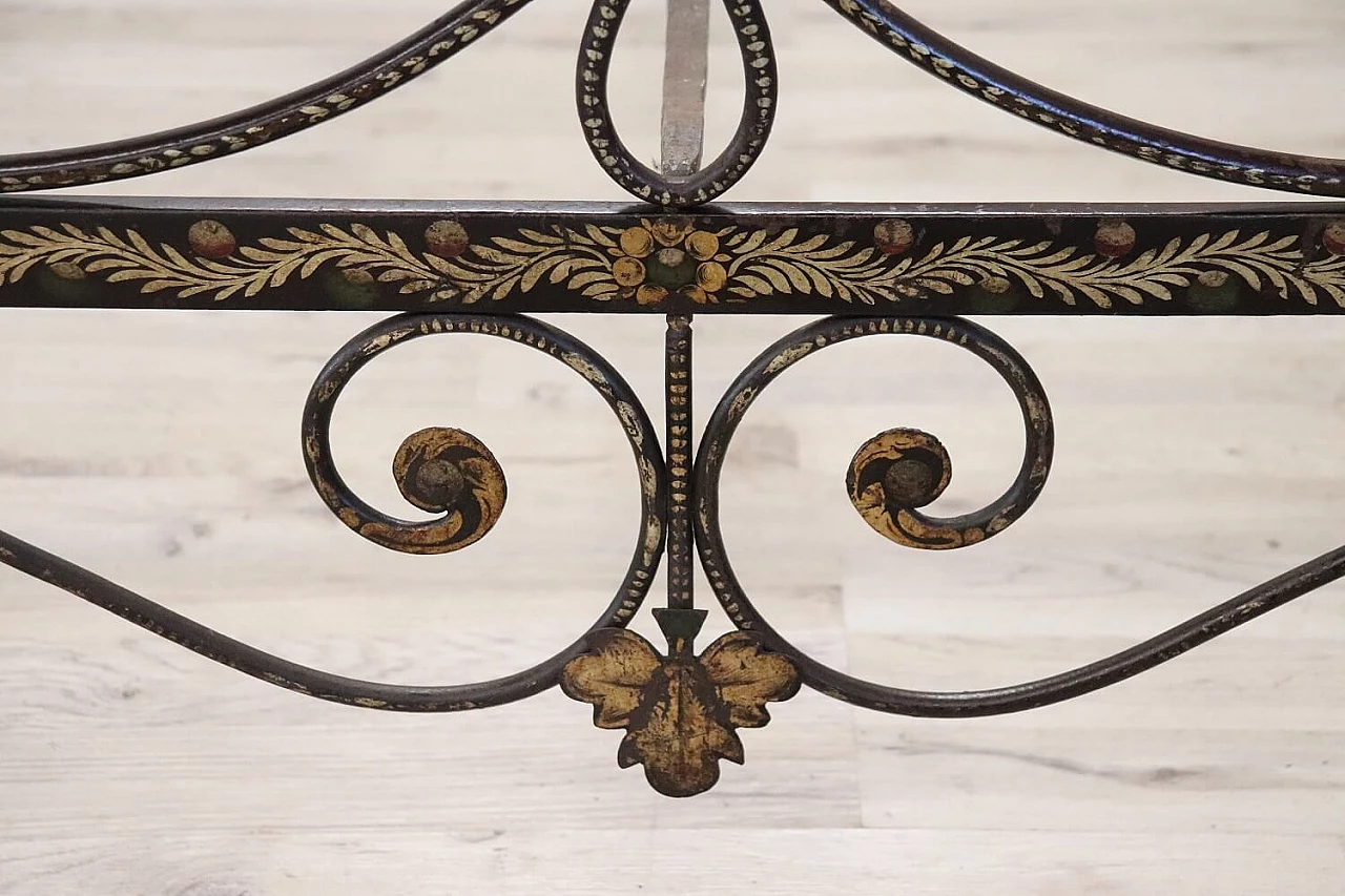 Empire wrought iron bed, early 19th century 3