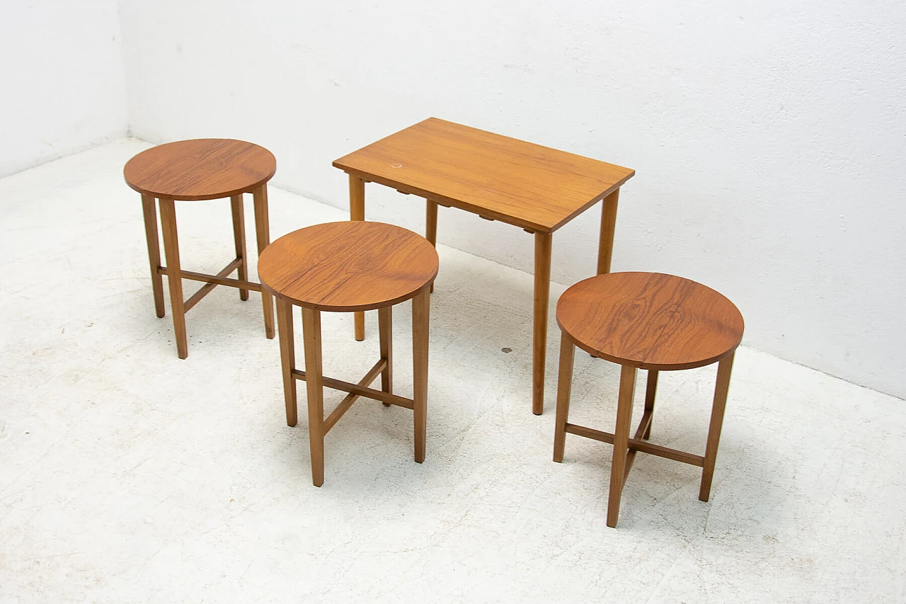 4 Nesting coffee tables by Poul Hundevad for Novy Domov, 1970s 2