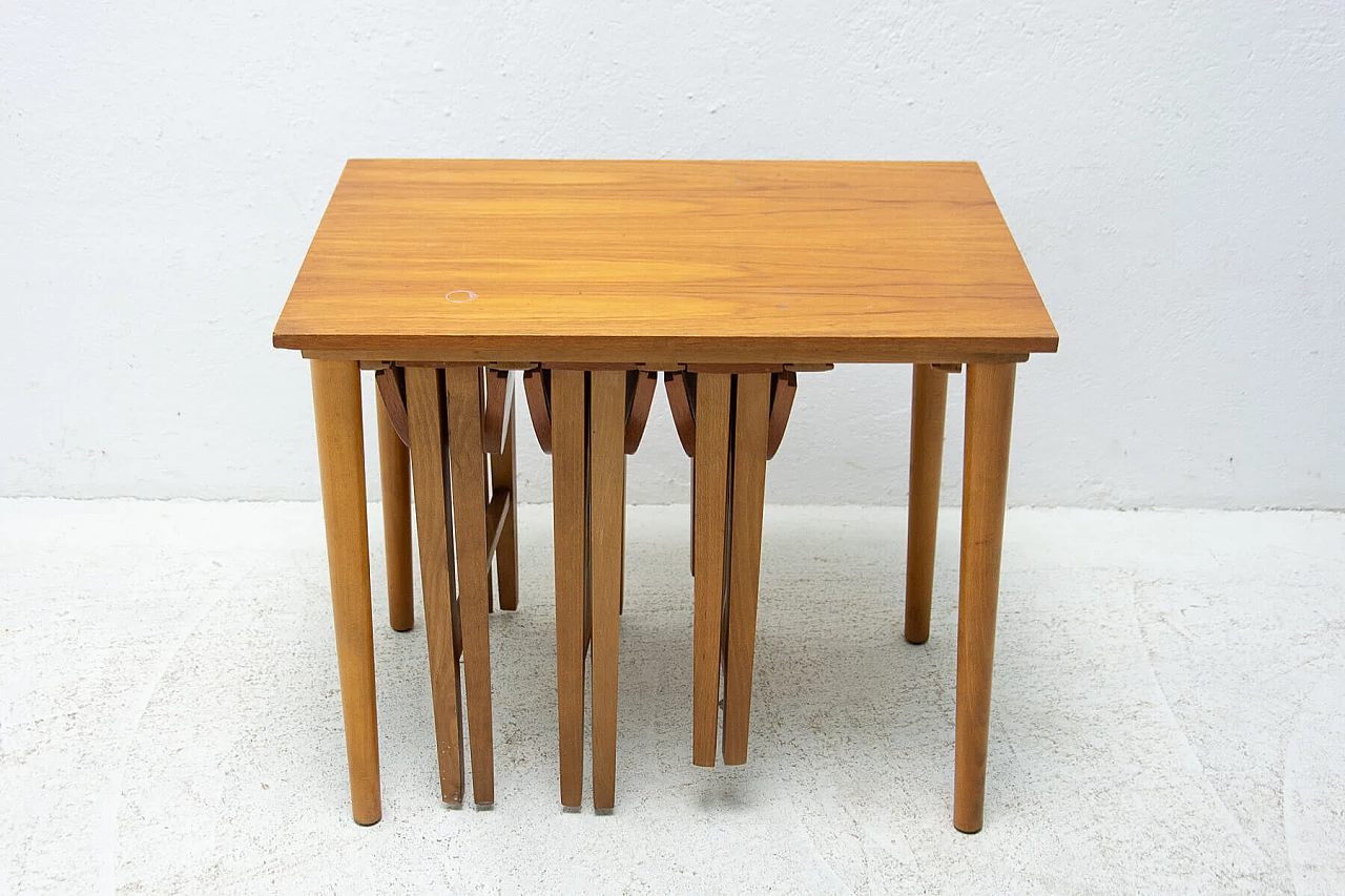 4 Nesting coffee tables by Poul Hundevad for Novy Domov, 1970s 11