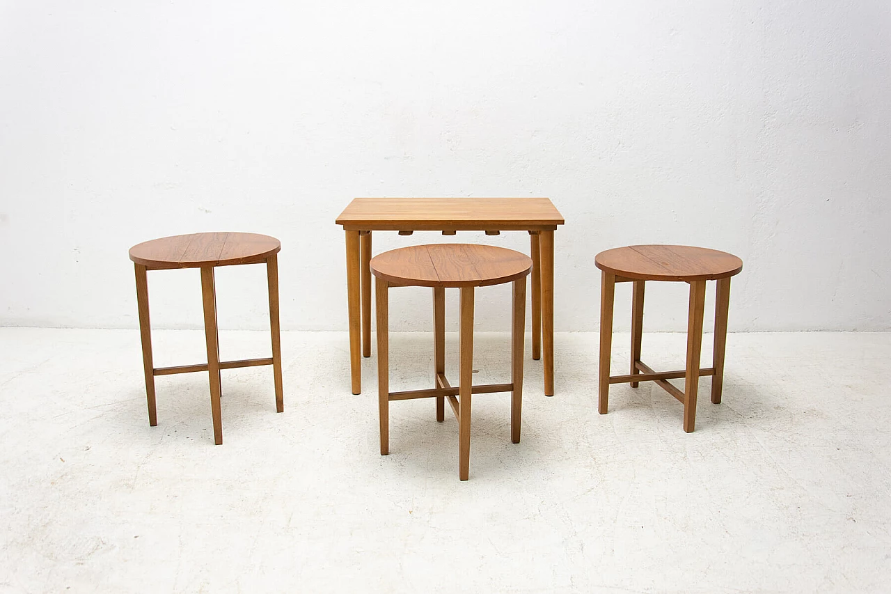4 Nesting coffee tables by Poul Hundevad for Novy Domov, 1970s 15