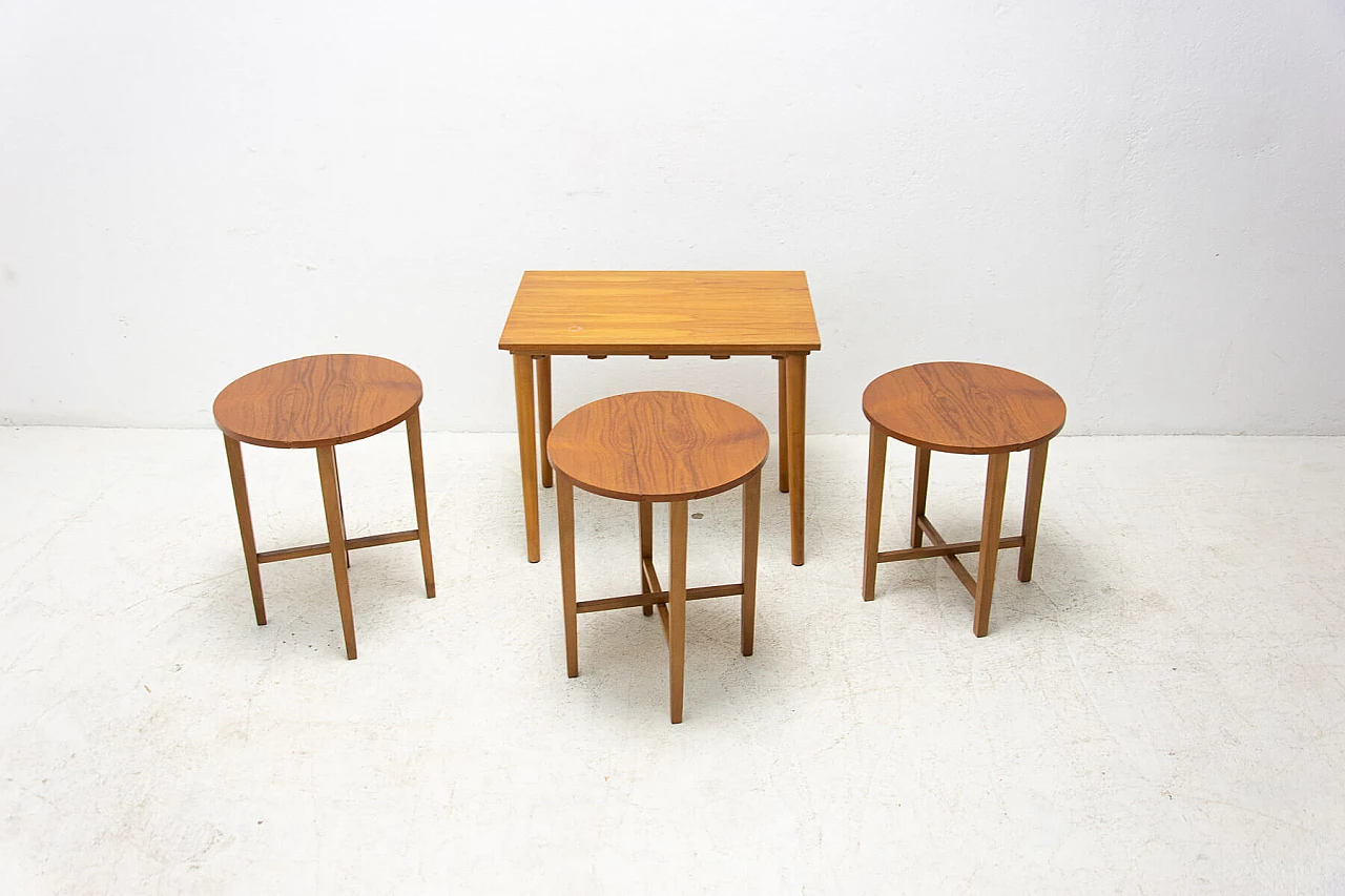 4 Nesting coffee tables by Poul Hundevad for Novy Domov, 1970s 16