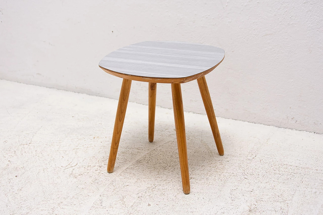 Beech and formica stool, 1960s 2