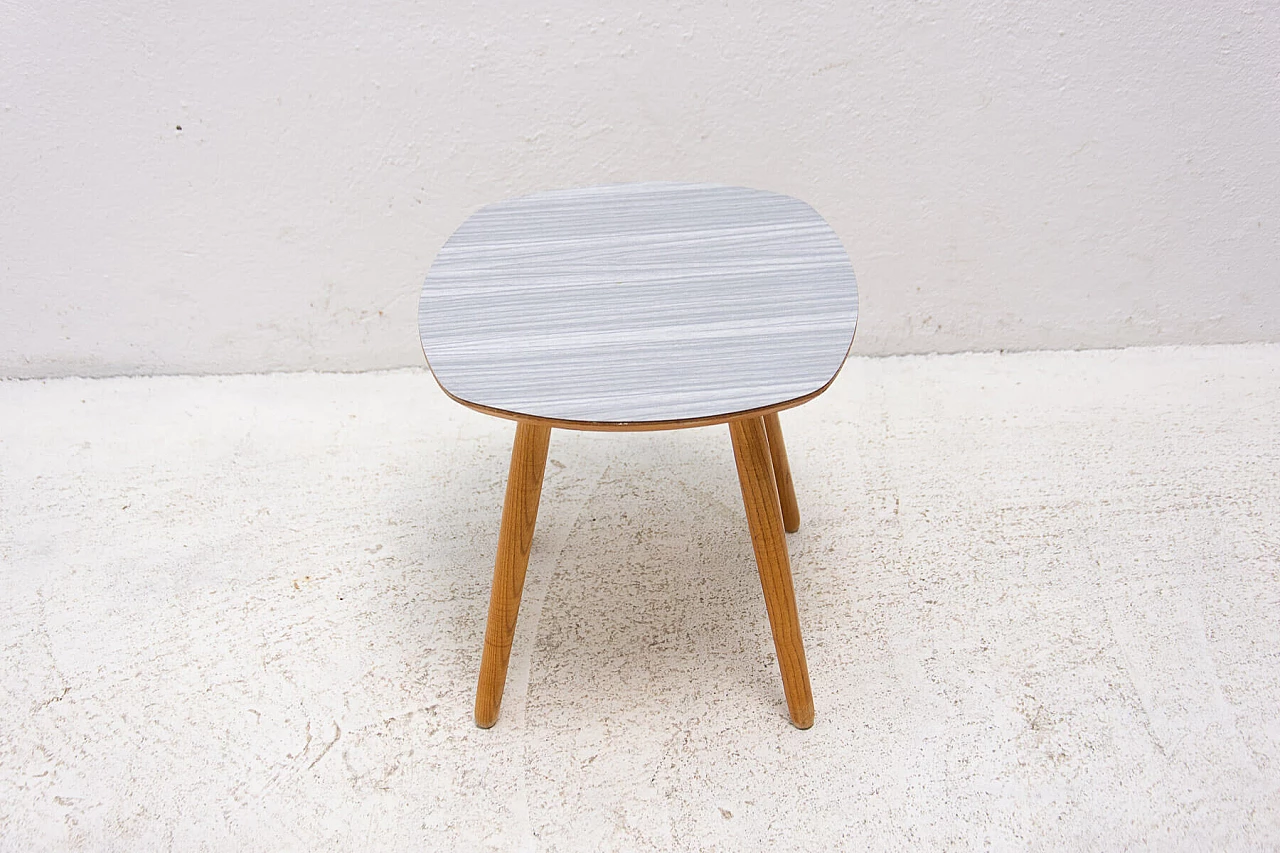 Beech and formica stool, 1960s 9