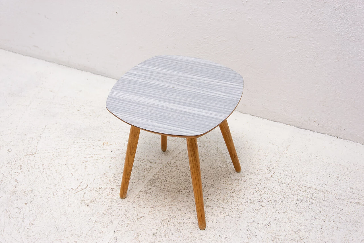 Beech and formica stool, 1960s 10