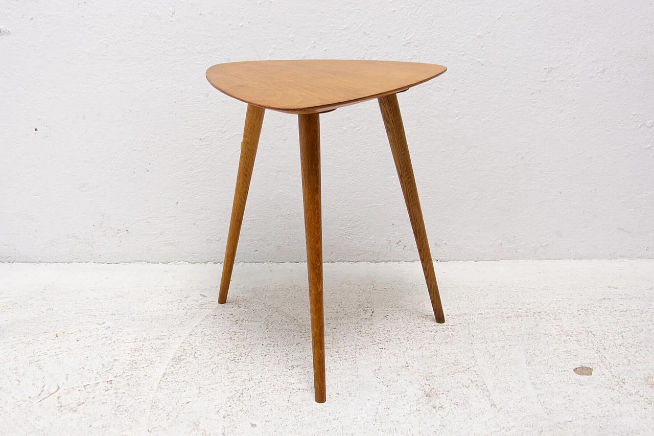 Beech tripod stool, 1960s 2