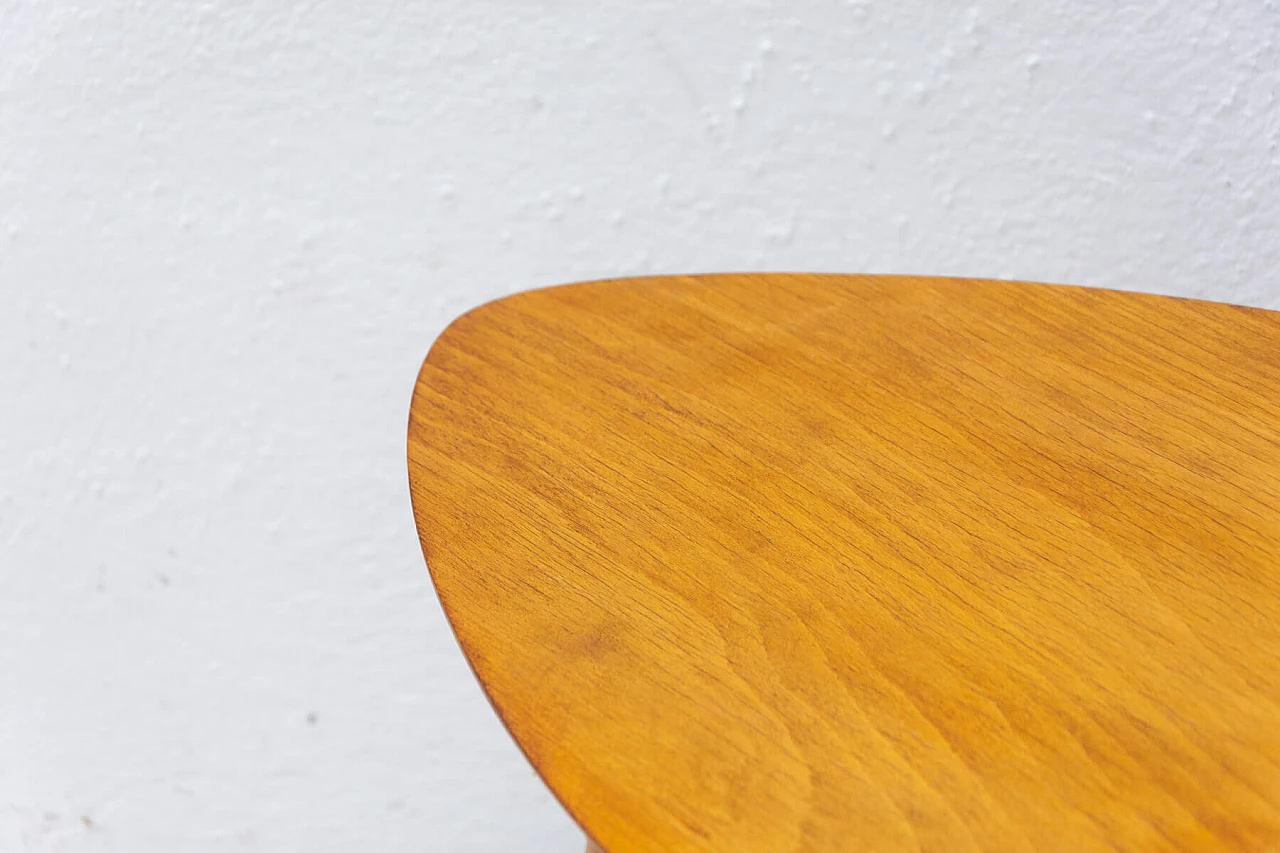 Beech tripod stool, 1960s 4