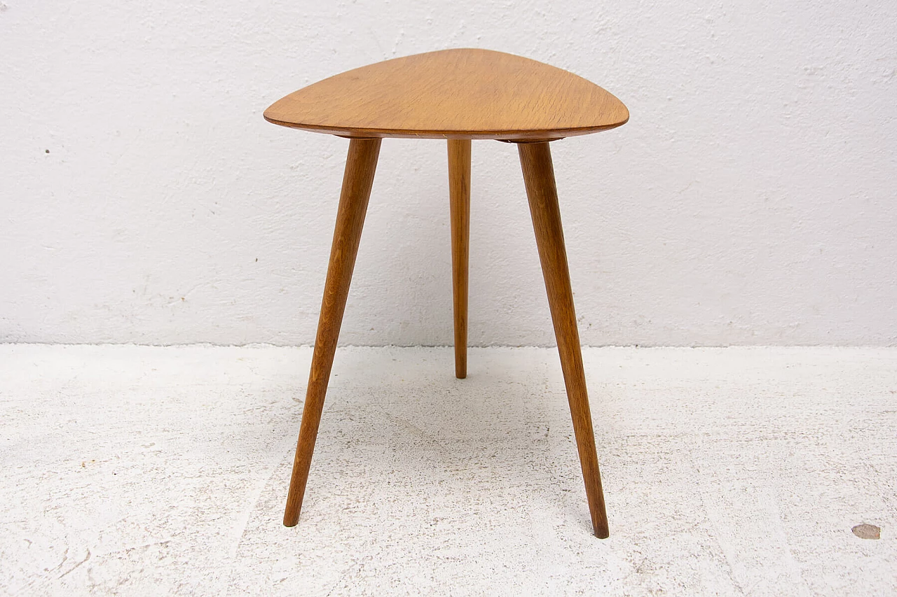 Beech tripod stool, 1960s 6