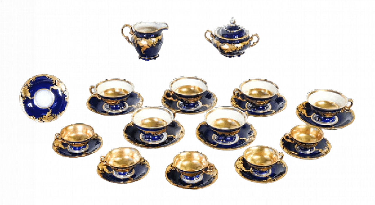 Porcelain Friederike tea and coffee service by KPM, 1930s 17