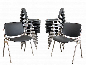 12 DSC 106 chairs by Giancarlo Piretti for Anonima Castelli, 1960s