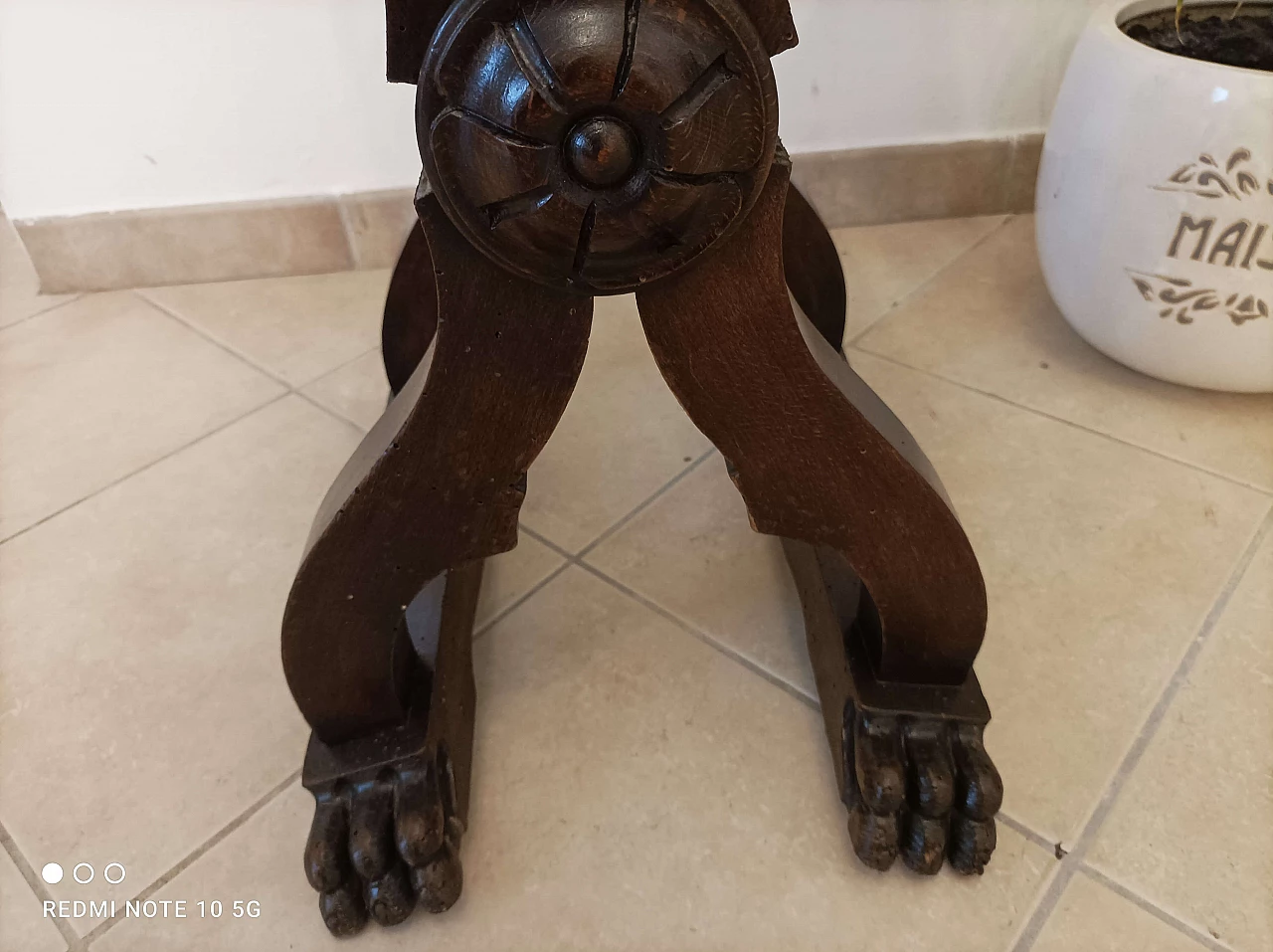 Sedia Savonarola stile Neorinascimentale in massello di noce, inizio '900 3