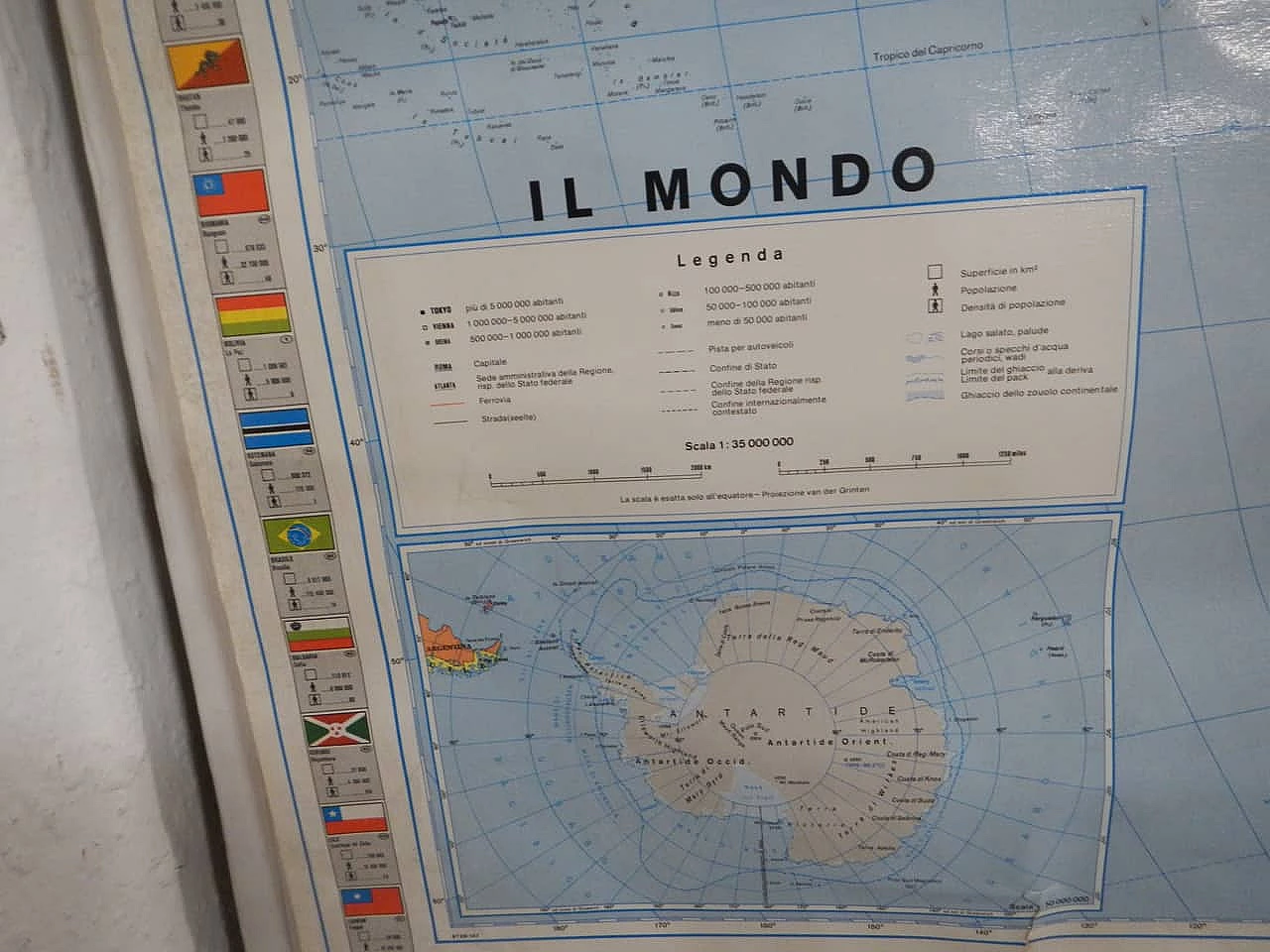 Carta geografica del mondo di Freytag & Berndt, anni '80 12