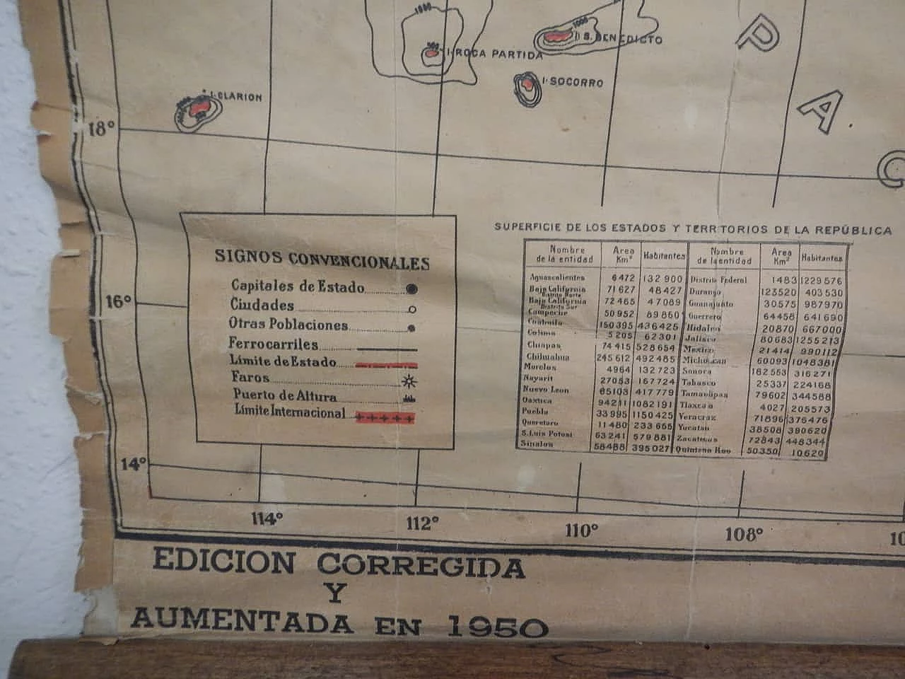 Map of the Mexican Republic, 1950 6