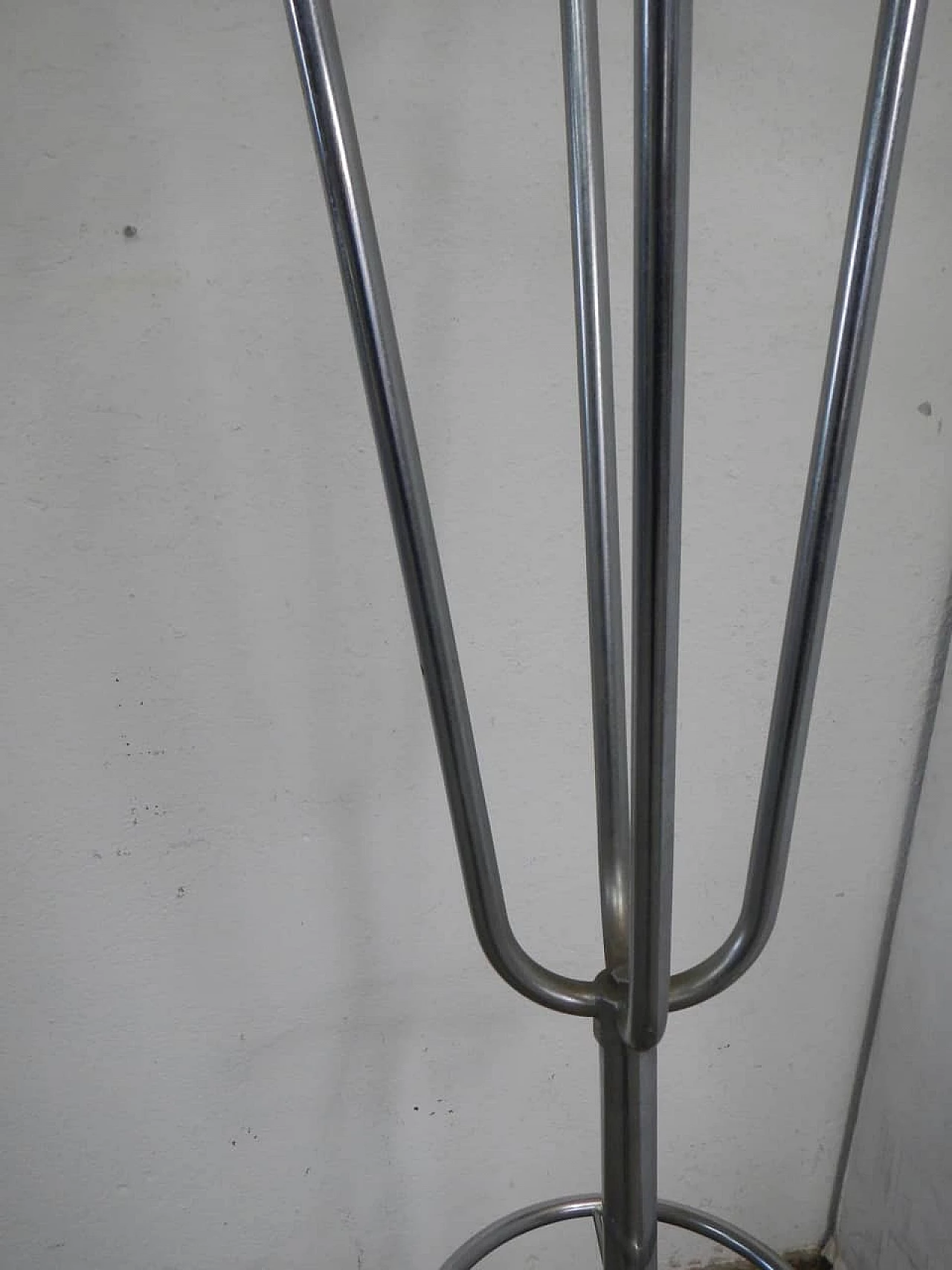 Chrome-plated metal entrance coat rack by FAACME, 1950s 6