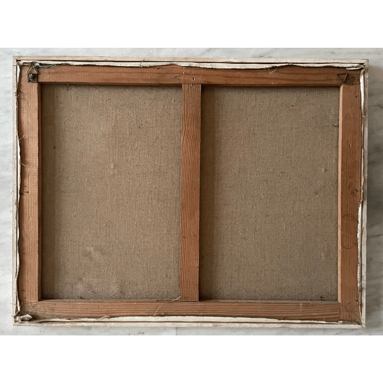 Still life with flowers and fruit, oil painting on canvas, 1950s 3