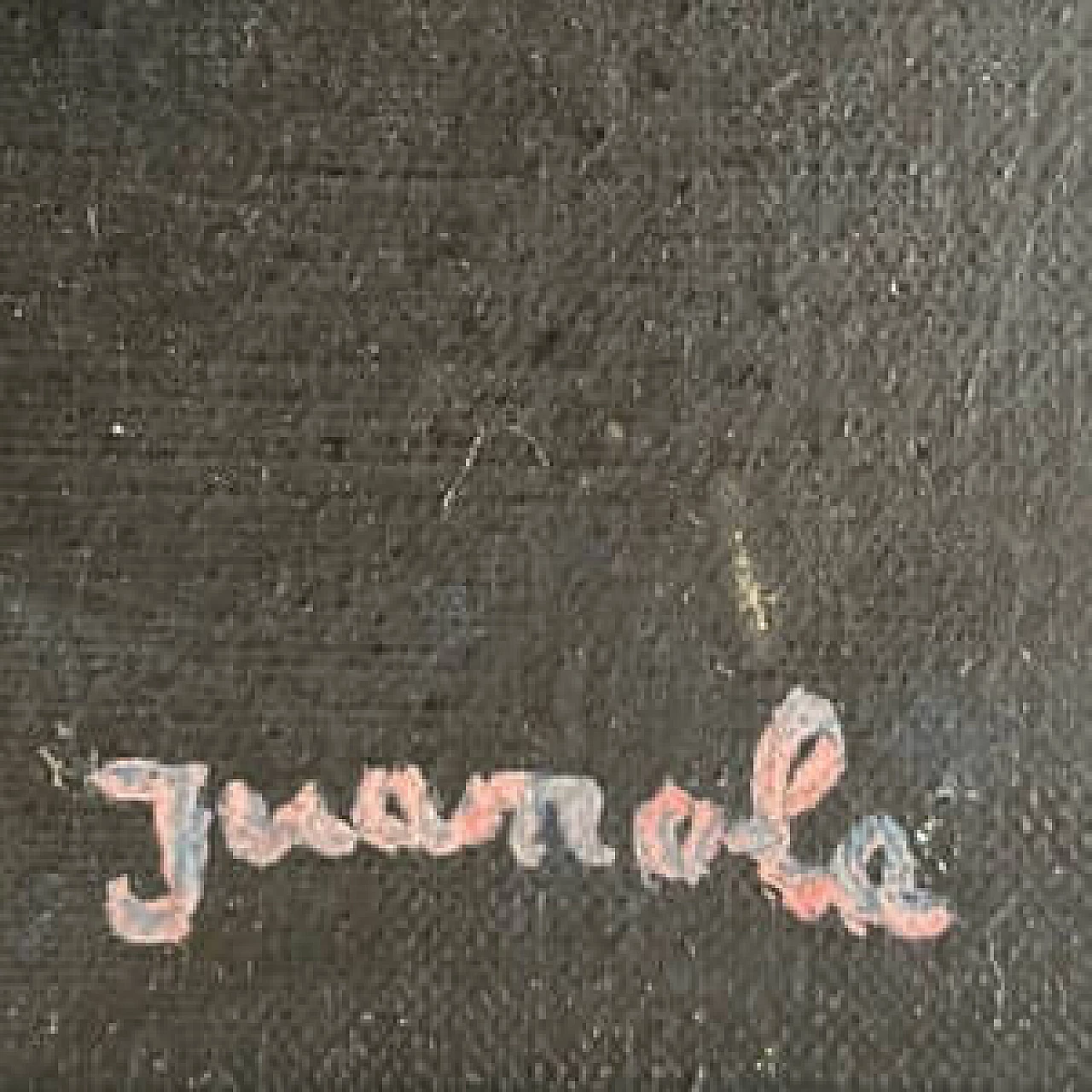 Still life with flowers and fruit, oil painting on canvas, 1950s 5