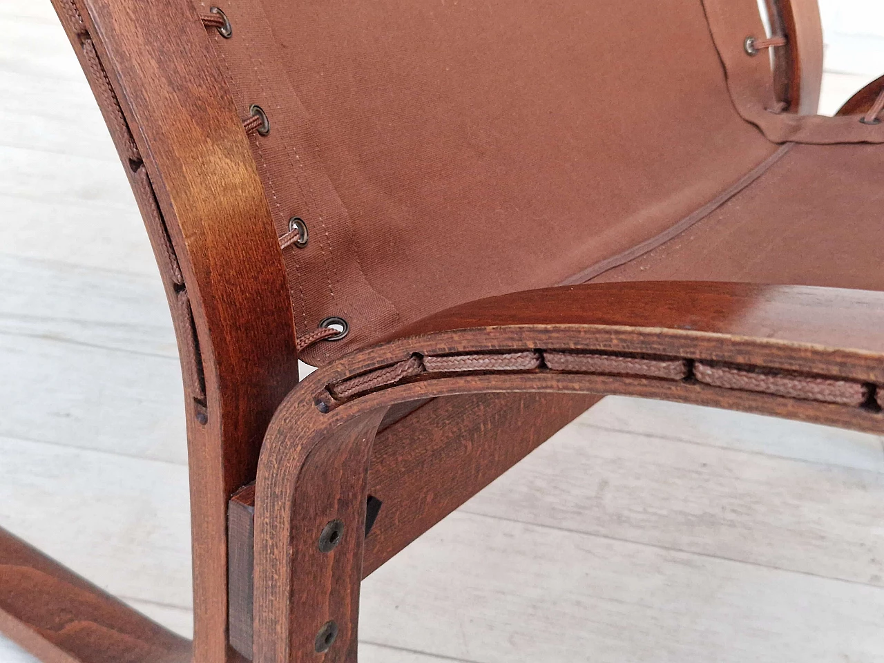 Siesta leather lounge armchair by Ingmar Relling for Westnofa Furniture, 1960s 18