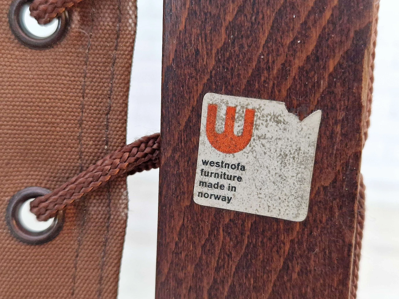 Siesta leather lounge armchair by Ingmar Relling for Westnofa Furniture, 1960s 21