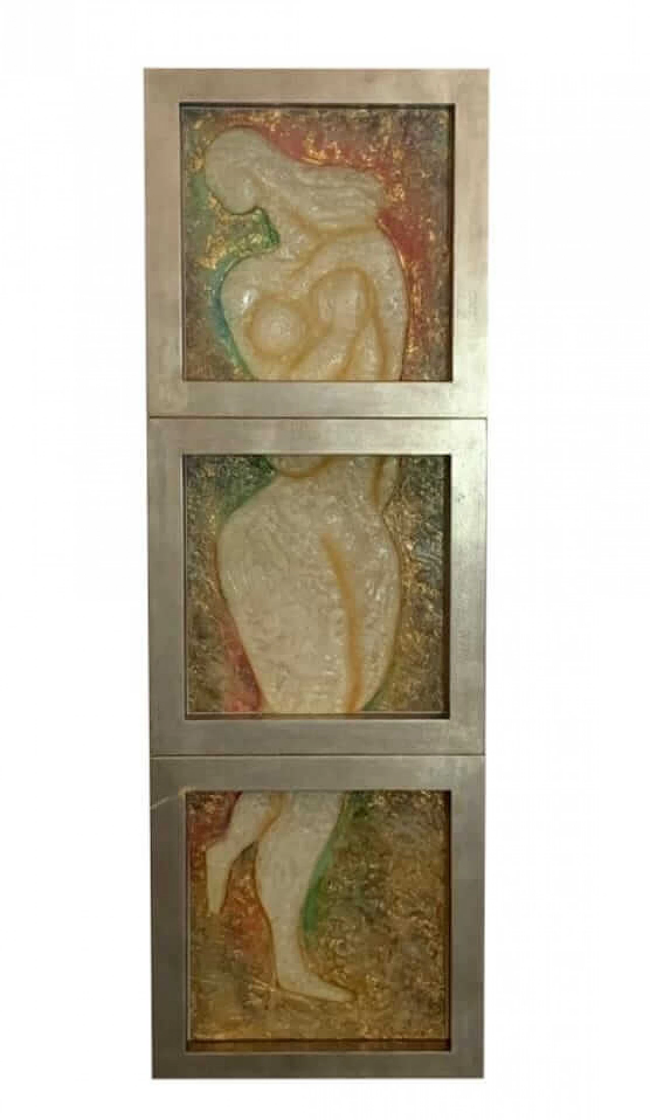 3 Panels in sculpted resin by Lam Lee Group, 1990s 12